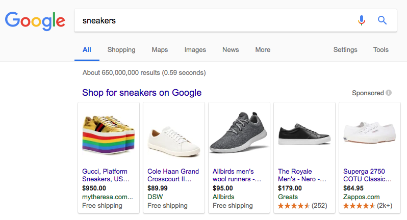 make your first sale: google shopping