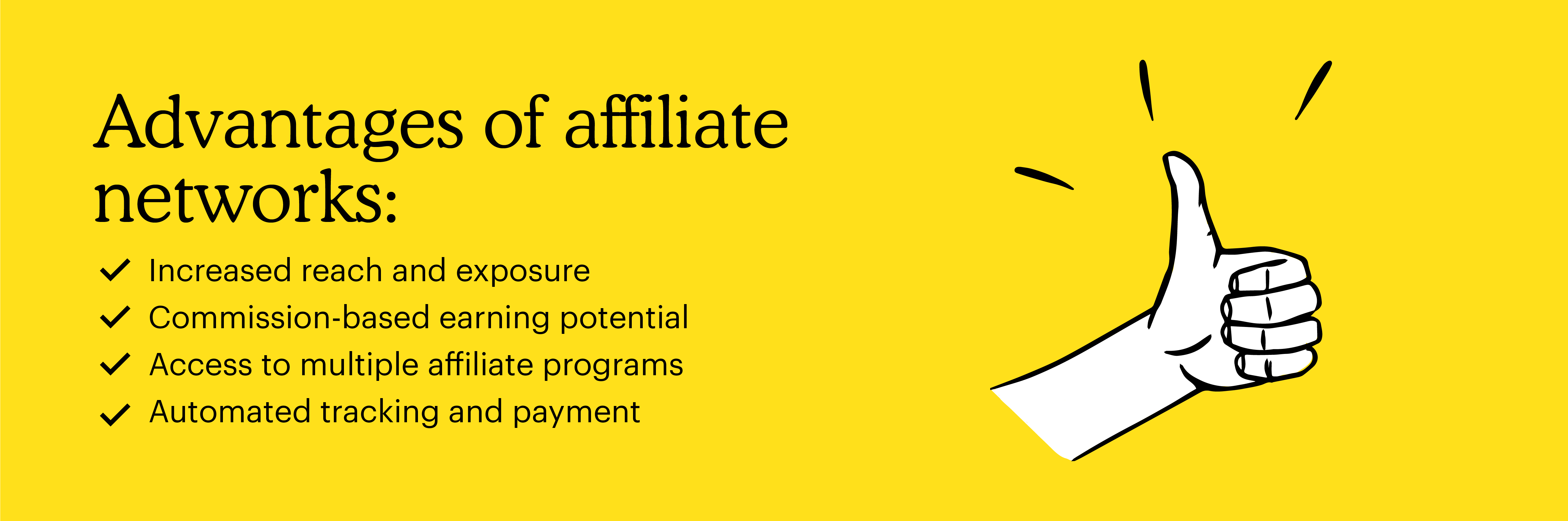 Affiliate Network - Image - Advantages