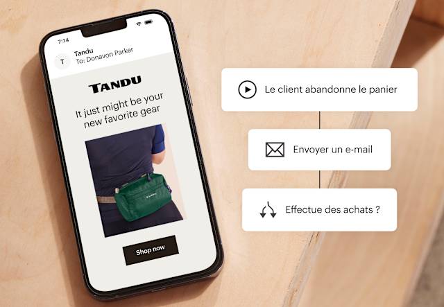 Un smartphone affichant un flux de travail d'automatisation