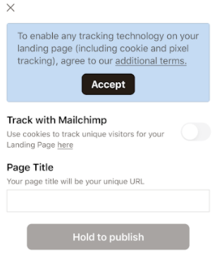 Mobile-landing-page-tracking