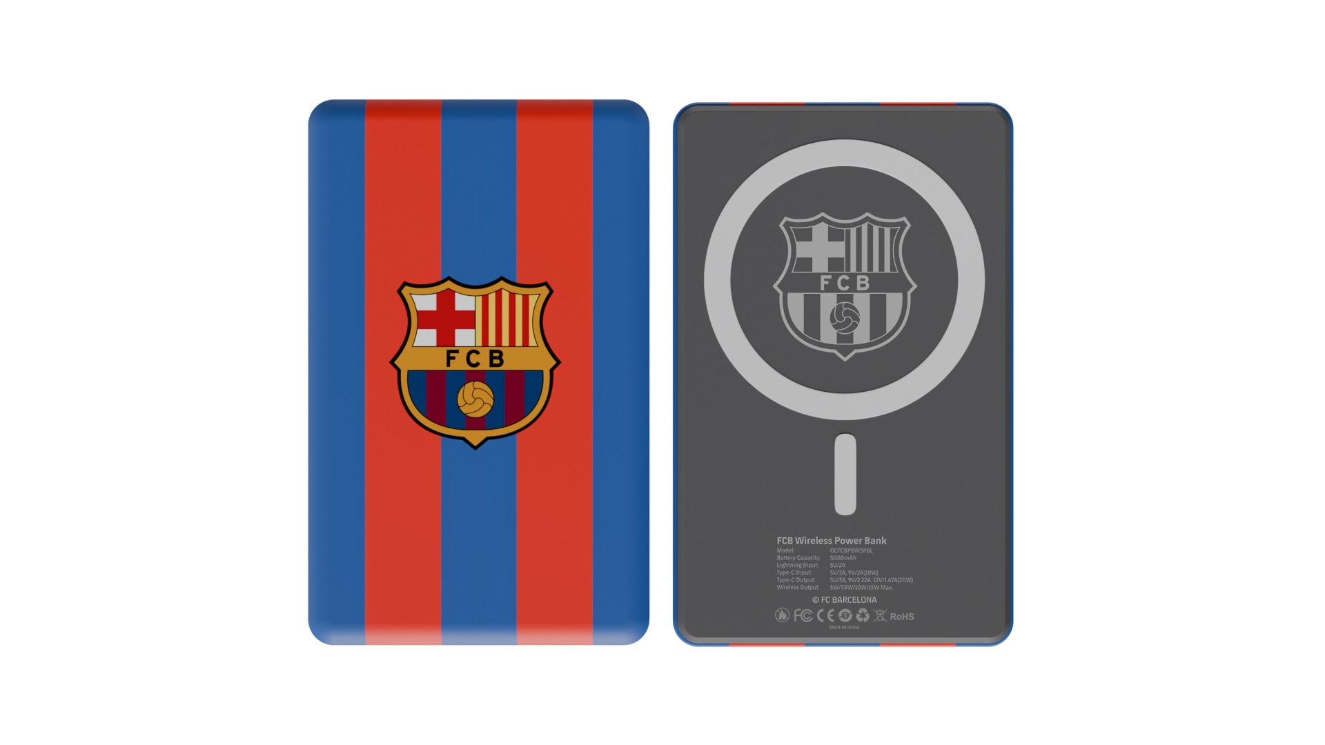 FC BARCELONA PB-W5K PowerBank Magnetic 5000mAh, , large image number 1