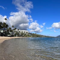 Photo taken at Kahala Beach by Kim H. on 1/28/2022