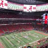 Photo taken at Mercedes-Benz Stadium by Christopher H. on 12/1/2018