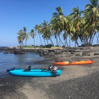 Photo taken at Honomalino Beach by Don N Deb M. on 8/19/2017