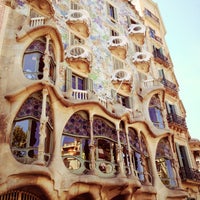 Photo taken at Passeig de Gràcia by Alina B. on 4/17/2013