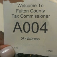 Photo taken at Fulton County Tax Commissioner Office by Lovey M. on 3/4/2013