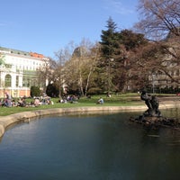 Photo taken at Burggarten by Cesar P. on 4/16/2013