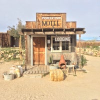 Photo taken at Pioneertown Motel by Katie B. on 3/11/2016