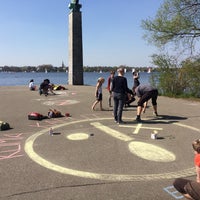 Photo taken at Alster-Grillwiese by Robert on 4/19/2019