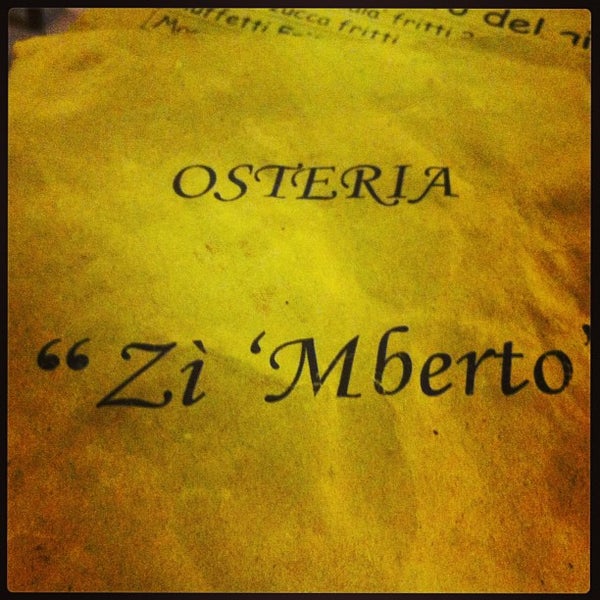 Photo taken at Osteria Zì &#39;Mberto by Noemi G. on 5/26/2013