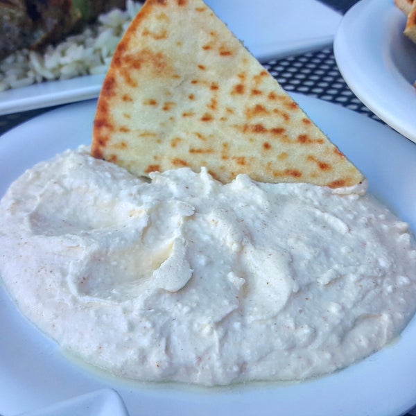 The Greek-Fire Feta or Tirokafteri is a great way to start the meal - spicy Feta cheese whipped with red pepper and Greek olive oil, served with crisp Greek pittas.