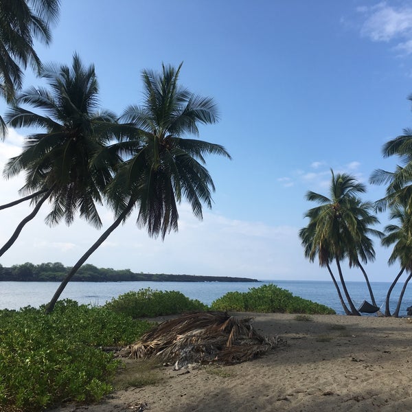 Photo taken at Honomalino Beach by Don N Deb M. on 9/23/2016