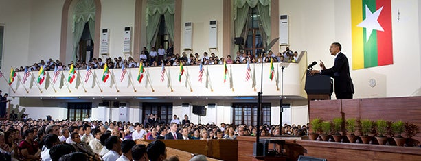 Yangon University is one of President Obama's Asia Trip 2012.