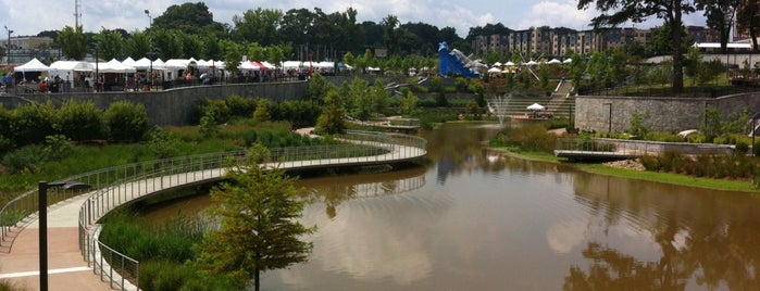 Historic Fourth Ward Park Pond is one of John's Saved Places.