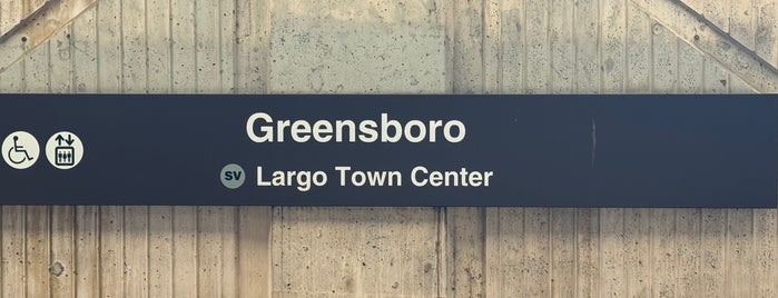 Greensboro Metro Station is one of WMATA Train Stations.