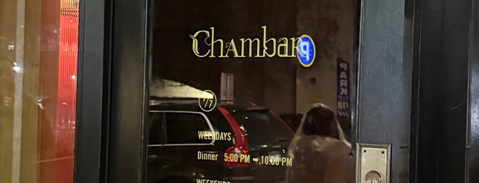 Chambar is one of Restaurant To-Do List 2.