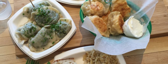 Baba's Pierogies is one of The 15 Best Places for Cheese in Brooklyn.