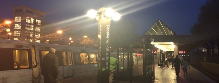 Grosvenor-Strathmore Metro Station is one of WMATA Train Stations.