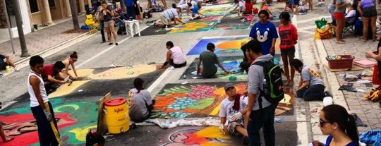 Street Painting Festival in Lake Worth, FL is one of Tempat yang Disukai Anne.