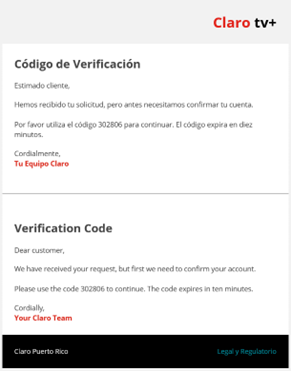 Código de Validación