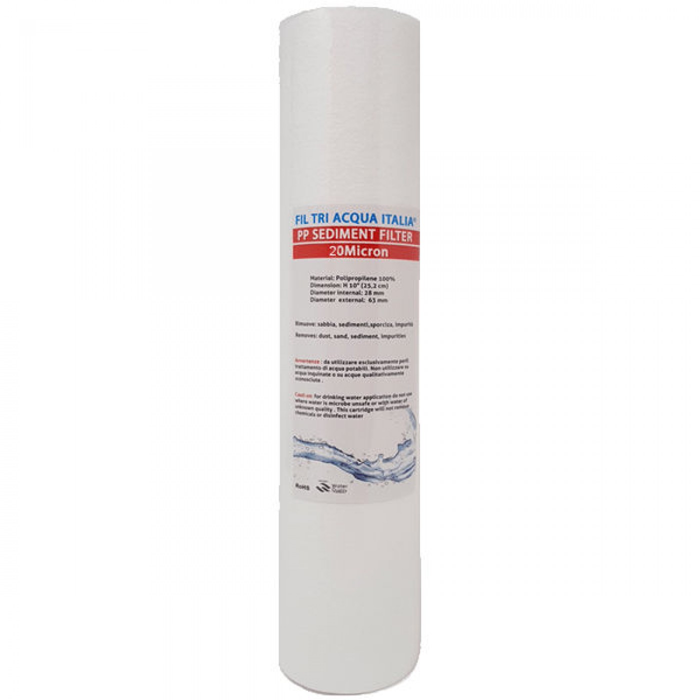 CARTUCCIA POLIPROPILENE 10" 20 micron