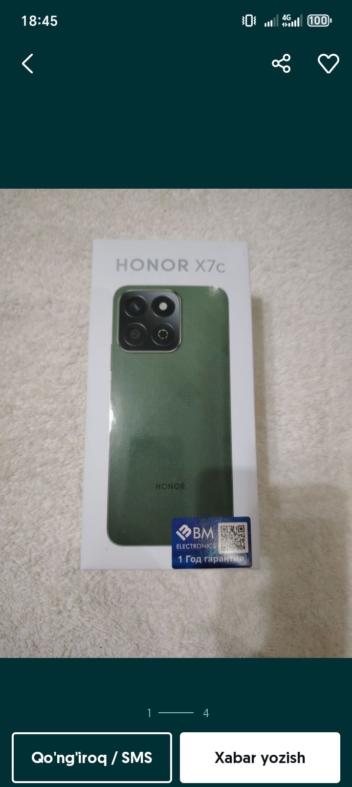 Honor x7c. Yangi ideal