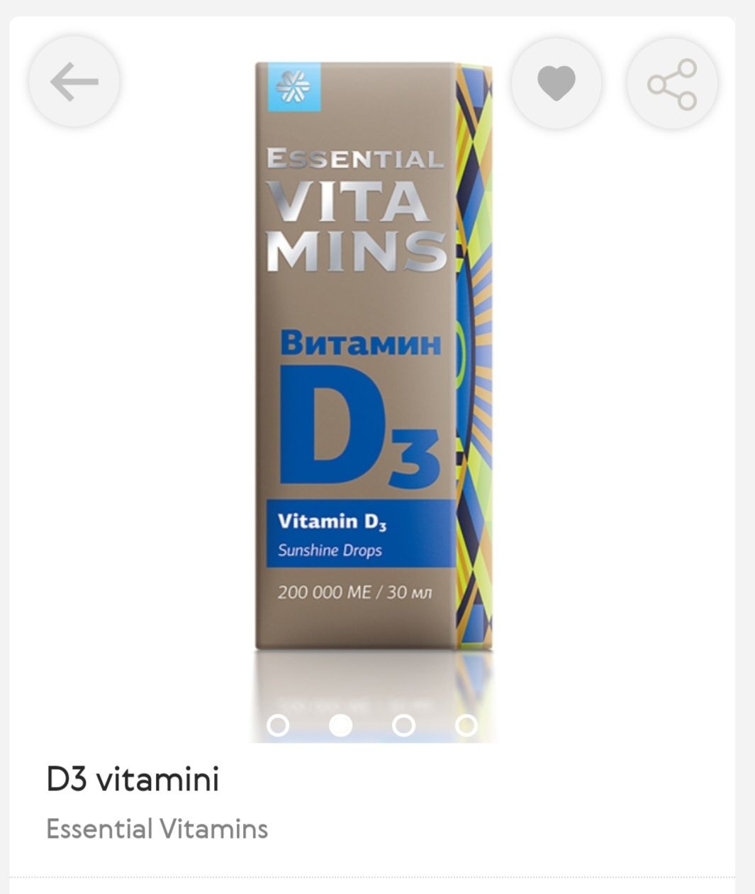 D3 vitamini pipedli bolalar va kattalar uchun)