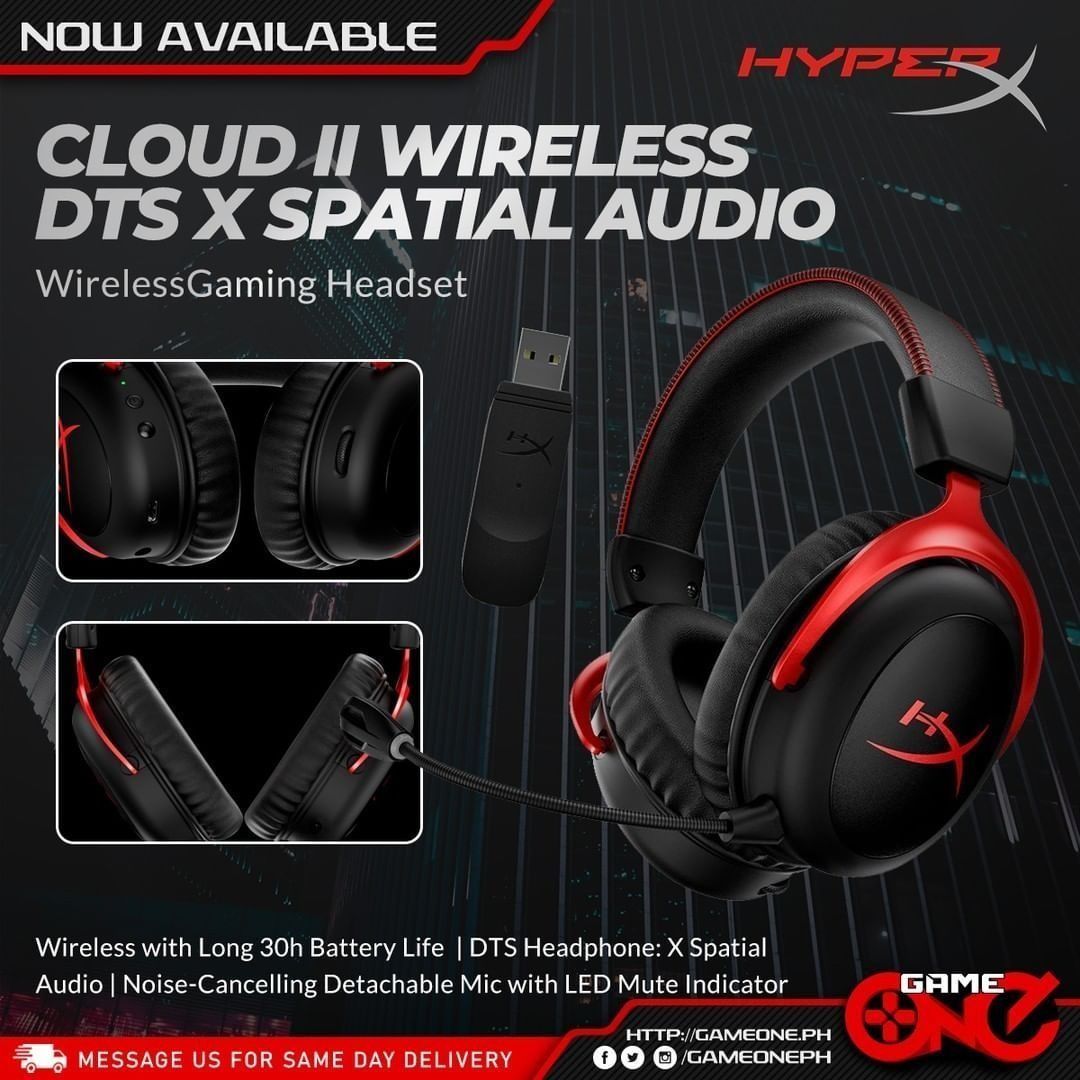 СКИДКА! Hyperx Cloud 2 Wireless 7.1 Беспроводные Наушники/Гарнитура