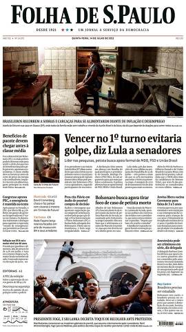 Capa da Edição Nacional da Folha