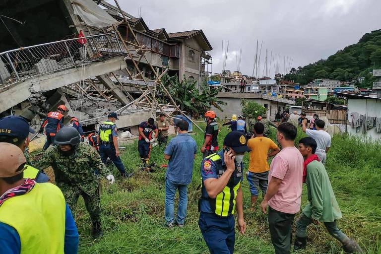 Terremoto de magnitude 7,1 nas Filipinas deixa ao menos 5 mortos e 64 feridos