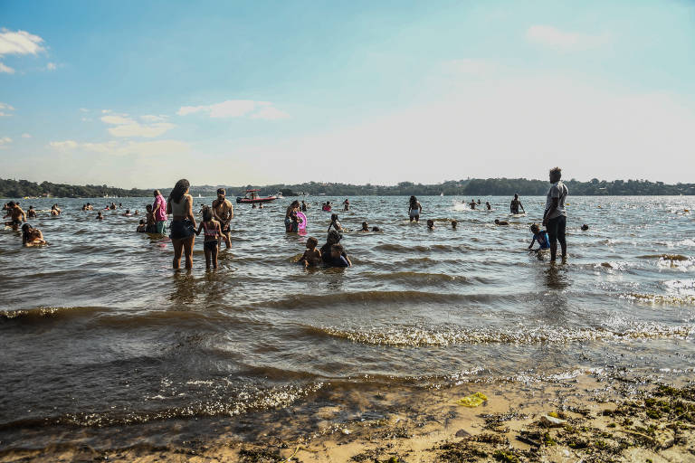 Veja imagens da Praia do Sol, na represa de Guarapiranga, em São Paulo