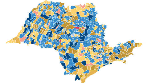 Mapa do estado de São Paulo