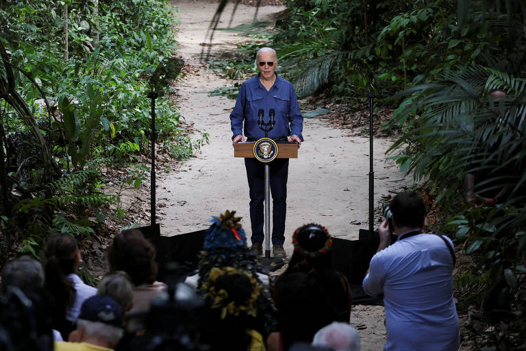 Joe Biden em visita a Manaus