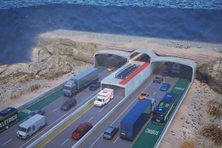 Túnel subaquático promete solução à crise de mobilidade no litoral de SC