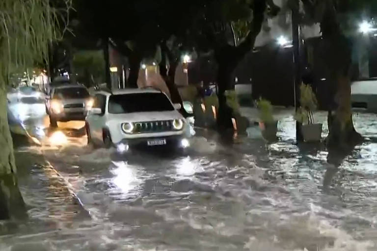 Temporal provoca alagamentos e quedas de árvores no Rio