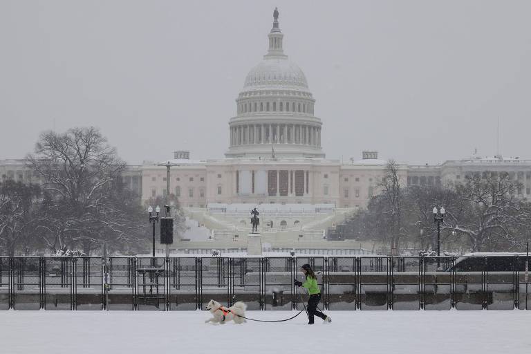 Nevasca nos EUA cancela mais de 500 voos em Washington; 3 morrem em acidentes