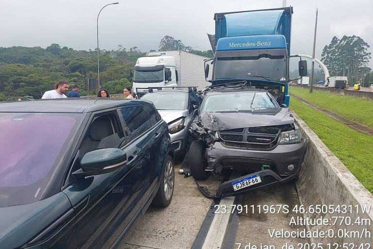 Engavetamento no Rodoanel deixa um morto e 22 feridos nesta terça (7)