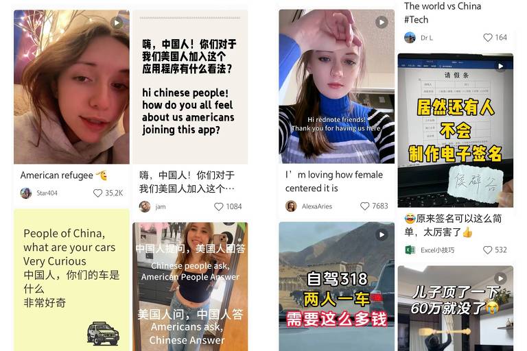 REDNote, da China, vira refúgio para americanos 'órfãos do TikTok'; veja como é