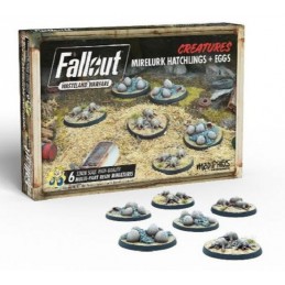 FALLOUT WASTELAND WARFARE - MIRELURK HATCHLINGS AND EGGS MINIATURES SET MINIATURE MODIPHIUS ENTERTAINMENT