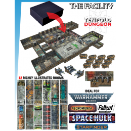 TENFOLD DUNGEON THE FACILITY PER MINIATURE GAMES GALE FORCE NINE