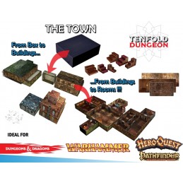 TENFOLD DUNGEON THE TOWN PER MINIATURE GAMES GALE FORCE NINE