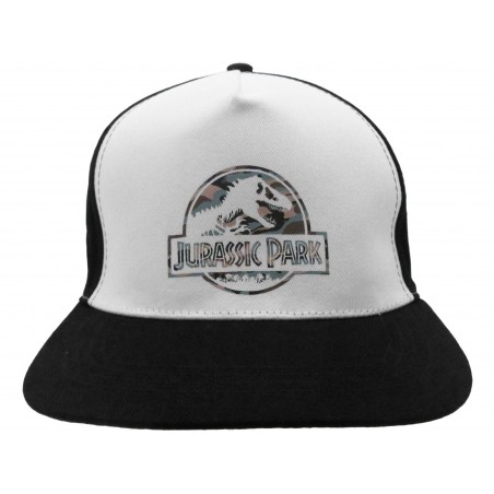 CAPPELLO BASEBALL CAP JURASSIC PARK UFFICIALE BIANCONERO