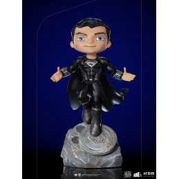 JUSTICE LEAGUE SUPERMAN BLACK SUIT MINICO FIGURE STATUA IRON STUDIOS