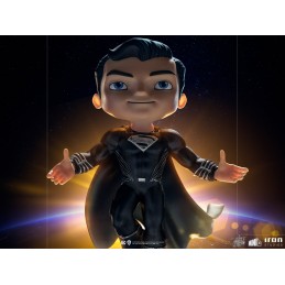 JUSTICE LEAGUE SUPERMAN BLACK SUIT MINICO FIGURE STATUA IRON STUDIOS