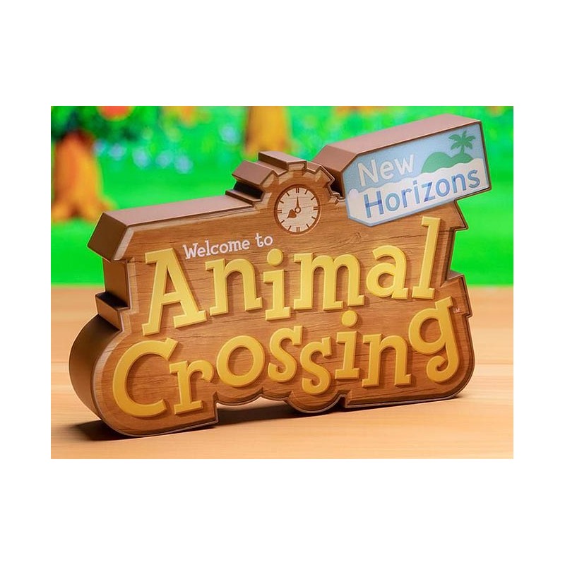 ANIMAL CROSSING NEW HORIZONS LOGO LIGHT LAMPADA PALADONE PRODUCTS