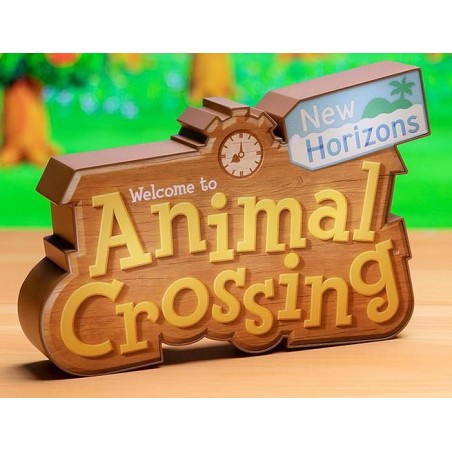 ANIMAL CROSSING NEW HORIZONS LOGO LIGHT LAMPADA