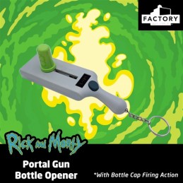 RICK AND MORTY PORTAL GUN BOTTLE OPENER APRIBOTTIGLIE SPARA TAPPI FACTORY ENTERTAINMENT