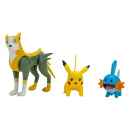 JAZWARES POKEMON BATTLE FIGURE SET PIKACHU MUDKIP BOLTUND FIGURES