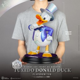 TUXEDO DONALD DUCK MASTER CRAFT PLATINUM VER. STATUA 40CM RESIN FIGURE BEAST KINGDOM