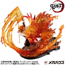 DEMON SLAYER KYOJURO RENGOKU FLAME BREATH GEM STATUA FIGURE MEGAHOUSE